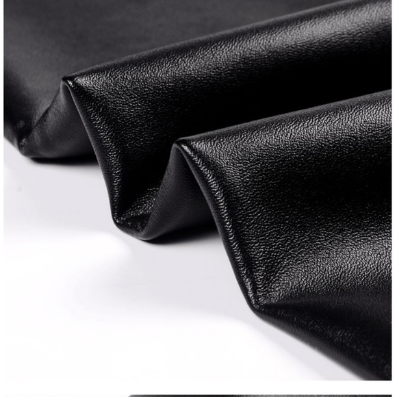 High Waisted Foux Leather Skinny Leggings - Picture 5 of 8